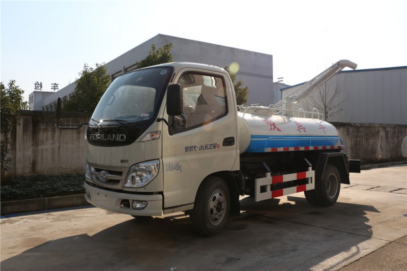 福田小卡3方吸糞車(chē)