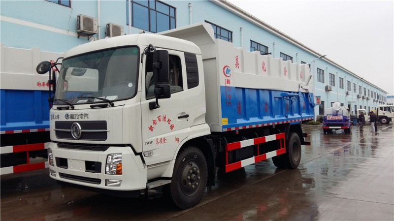 東風(fēng)天錦14方壓縮式對(duì)接垃圾車(chē)